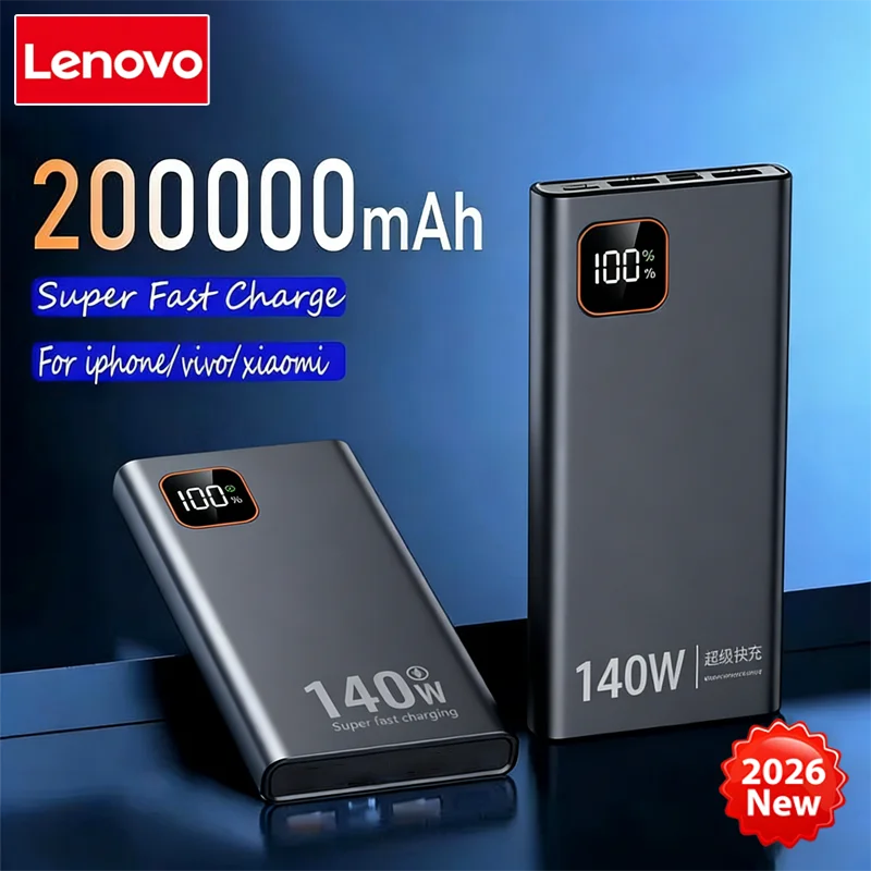 Lenovo Power Bank 50000mAh 140W με Ταχεία Φόρτιση για iPhone και Samsung