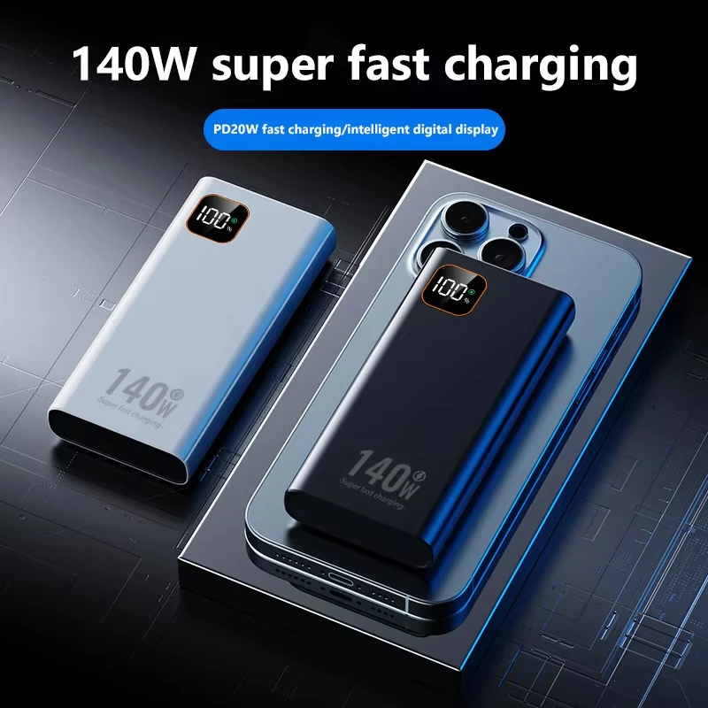 Lenovo Power Bank 50000mAh 140W με Ταχεία Φόρτιση PD20W για iPhone, Samsung και Xiaomi - Image 2