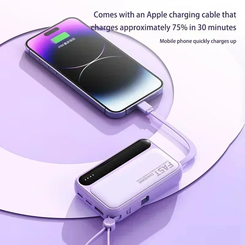 VIVO Power Bank 50000mAh 120W με 4 Ενσωματωμένα Καλώδια και Ψηφιακή Οθόνη - Image 6