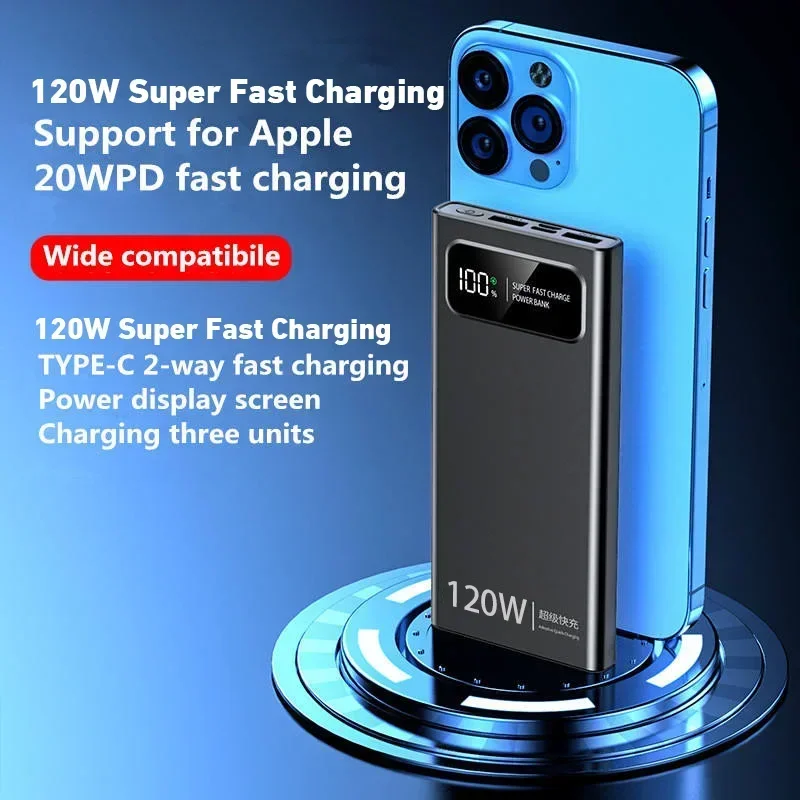 Lenovo Power Bank 50000mAh 120W με Ψηφιακή Οθόνη και Ταχεία Φόρτιση για iPhone, Huawei και Samsung - Image 3