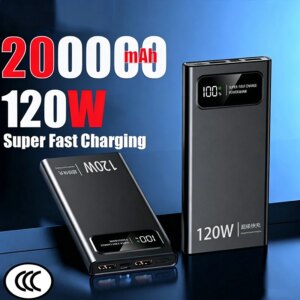 Power Bank 50000mAh 120W με Ψηφιακή Οθόνη και Ταχεία Φόρτιση για iPhone, Samsung, Huawei και Xiaomi