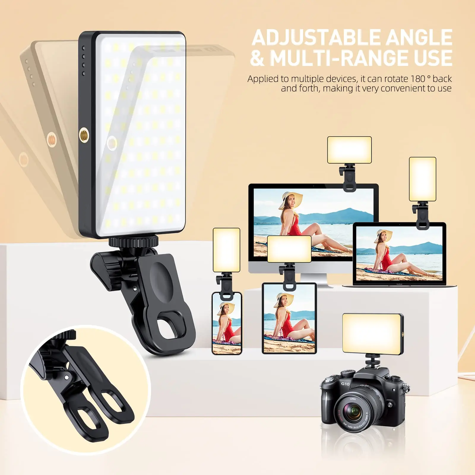 ST-120 LED Video Light 3000mAh CRI95 με Ρυθμιζόμενη Θερμοκρασία Χρώματος 2500-9000K - Image 2