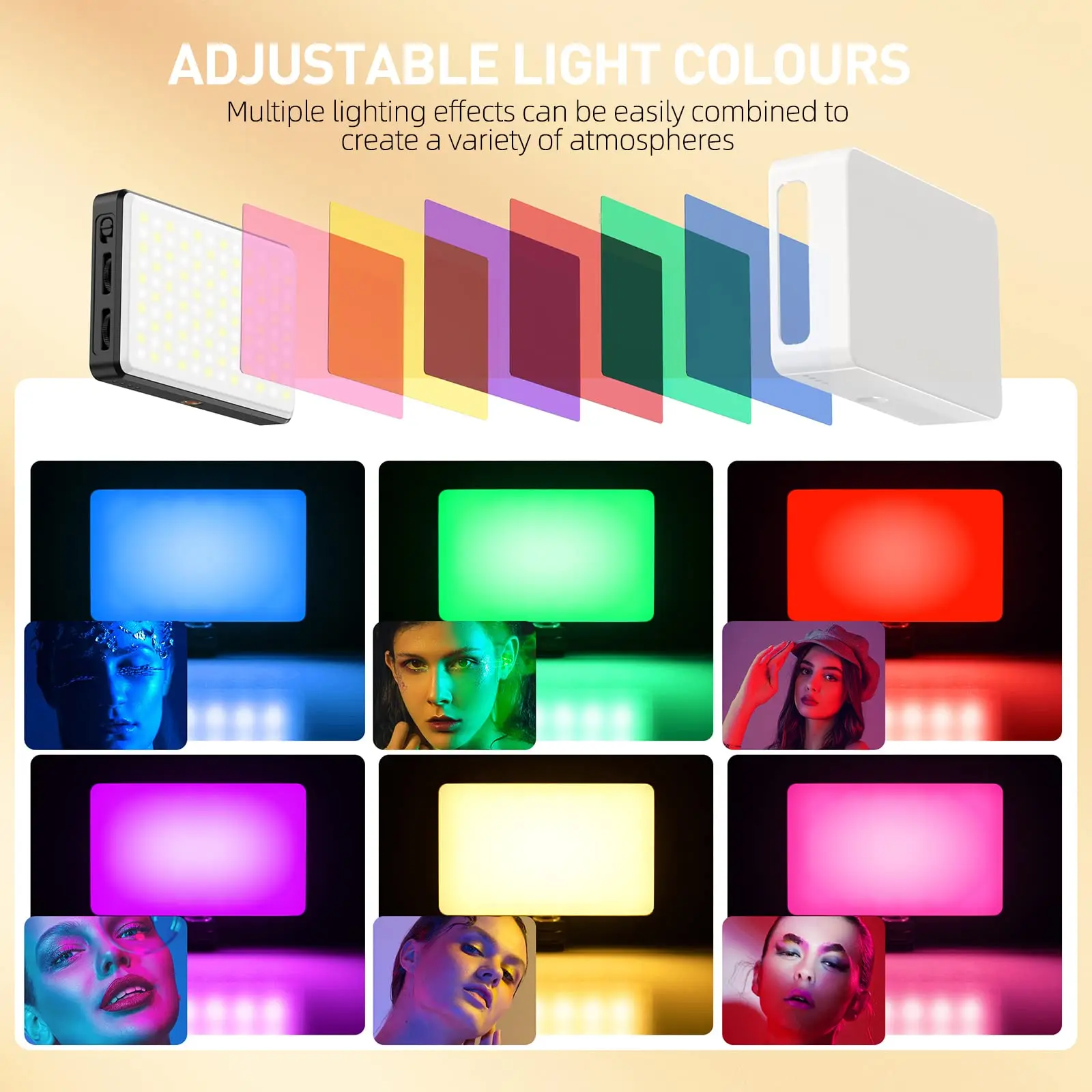 ST-120 LED Video Light 3000mAh CRI95 με Ρυθμιζόμενη Θερμοκρασία Χρώματος 2500-9000K - Image 6