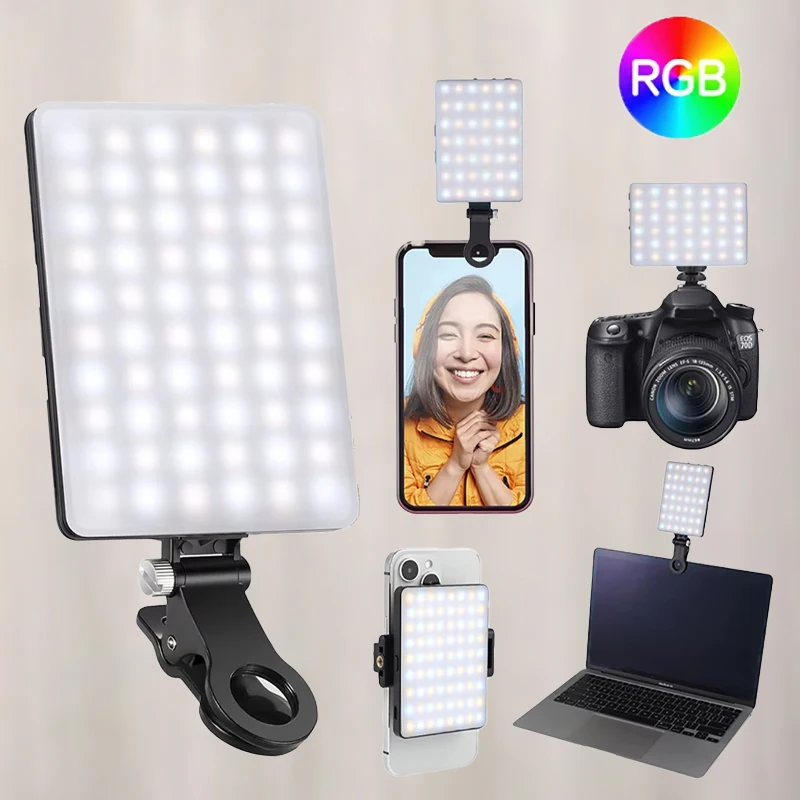 Mini RGB LED Φωτιστικό Τσέπης USB για Vlog, Live Streaming και Φωτογράφιση