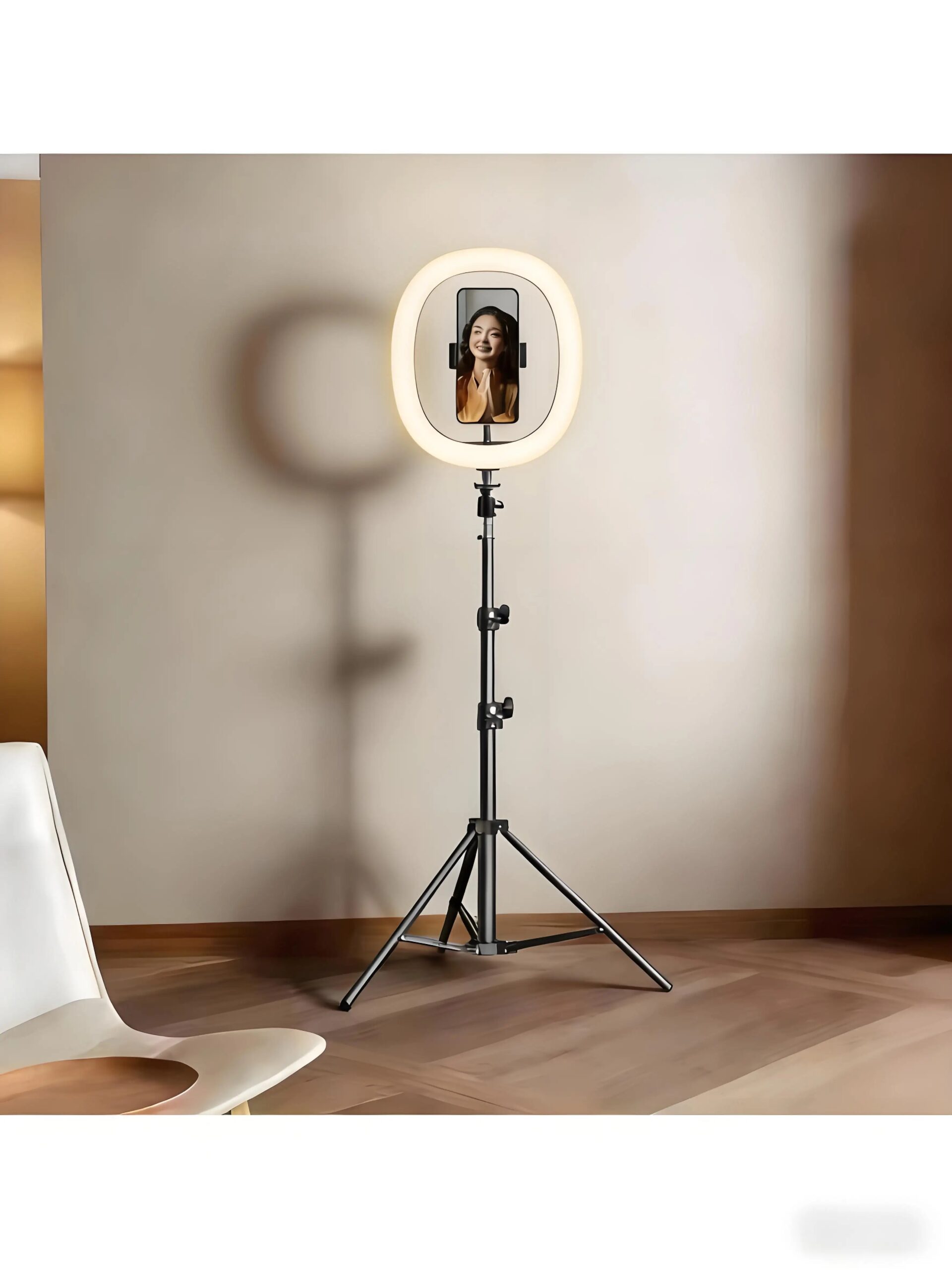 Αναδιπλούμενο Ring Light 12 Ιντσών με Τρίποδο 110cm και 3 Λειτουργίες Φωτισμού