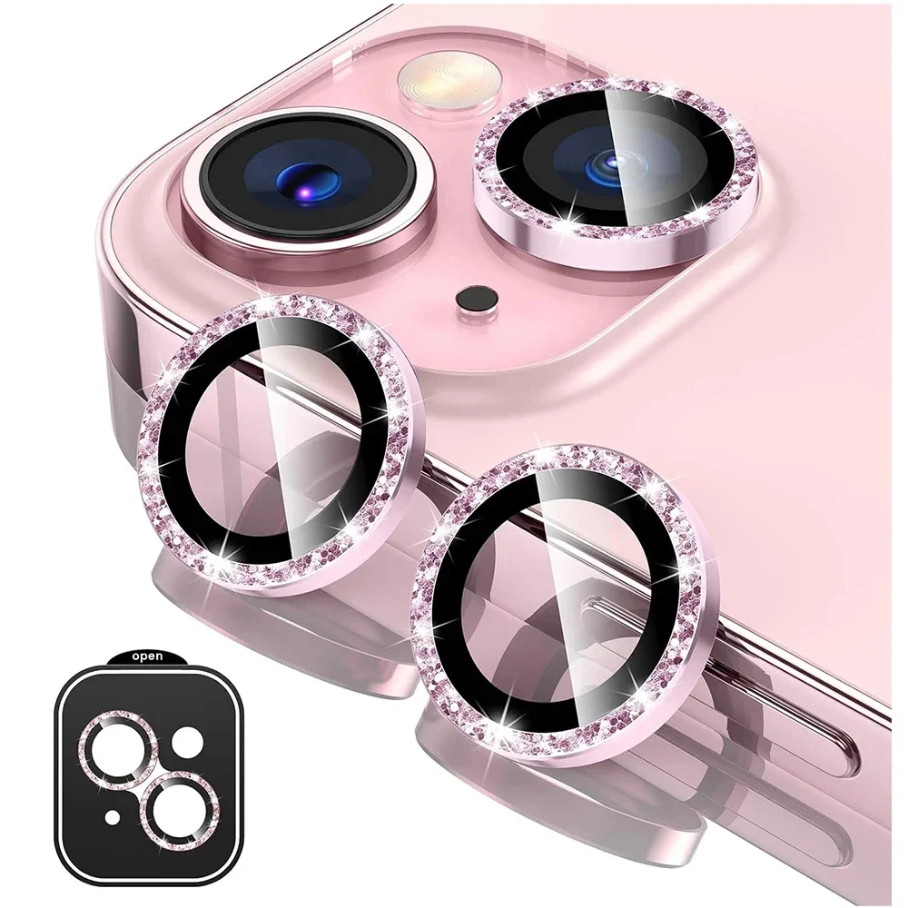 Προστατευτικό Φακού Κάμερας Glitter από Tempered Glass για iPhone 14-17