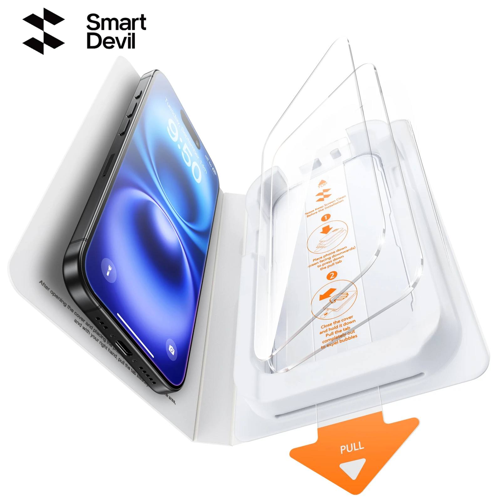 SmartDevil Borderless Tempered Glass για iPhone 15 και iPhone 16 Pro Max