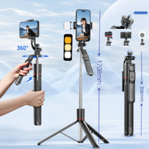 MEUYAG Selfie Stick Tripod 170.8cm με Bluetooth Remote και LED Φωτισμό