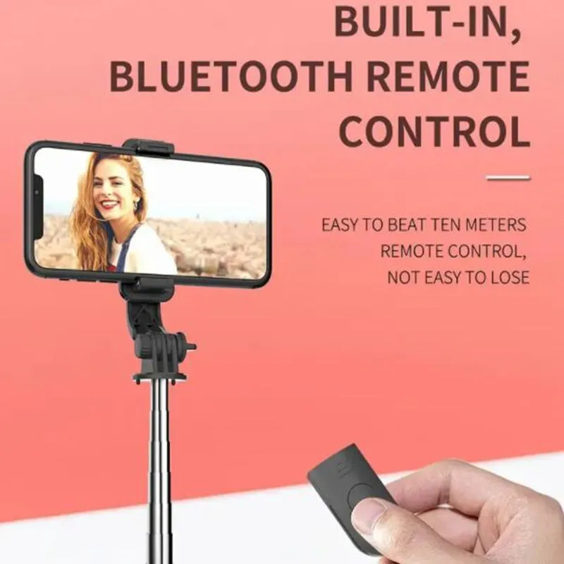 FGCLSY Selfie Stick με Bluetooth Remote, LED Φωτισμό και Mini Tripod - Image 4