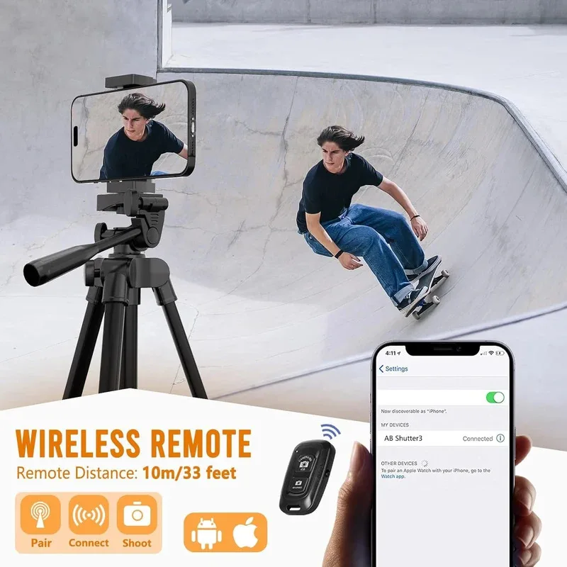 Τρίποδο 53 Ιντσών με Bluetooth Remote για Smartphone και Κάμερα - Image 4