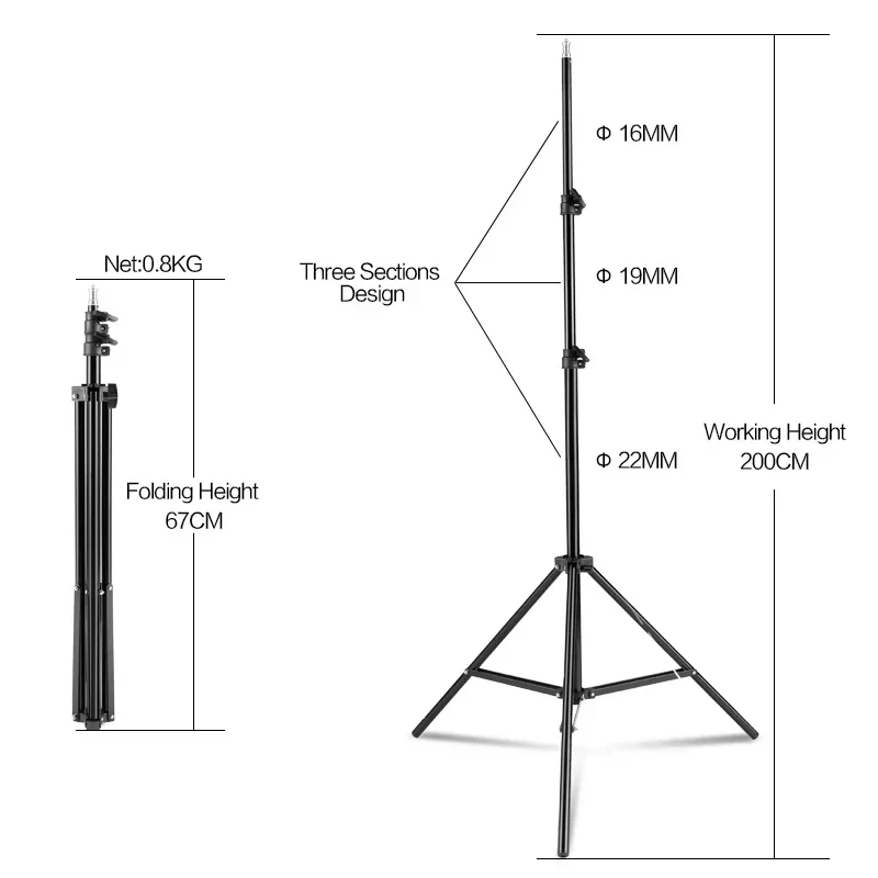 Selfie Stick Τρίποδο Αλουμινίου με Bluetooth Controller 100-200cm - Image 3