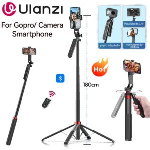 Ulanzi MA09 Selfie Stick Tripod 1.8m με Bluetooth Remote για iPhone και Android