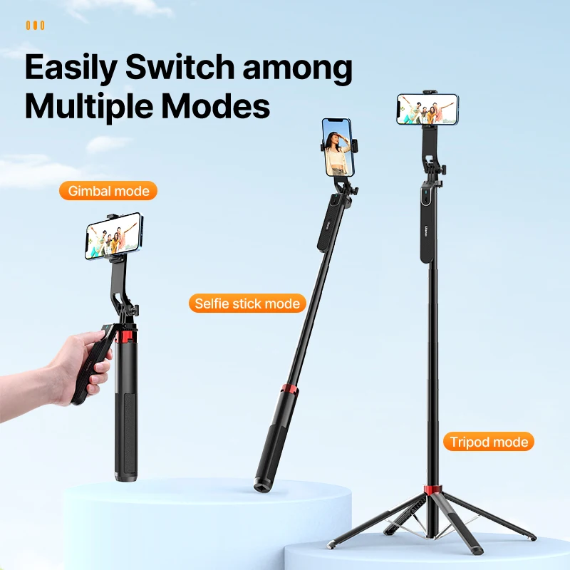 Ulanzi MA09 Selfie Stick Tripod 1.8m με Bluetooth Remote για iPhone και Android - Image 2