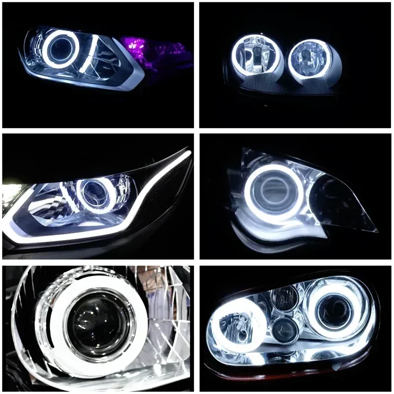 Σετ 2 RGB LED Angel Eyes Halo Rings για Αυτοκίνητο, Μοτοσυκλέτα και UTV - Image 4