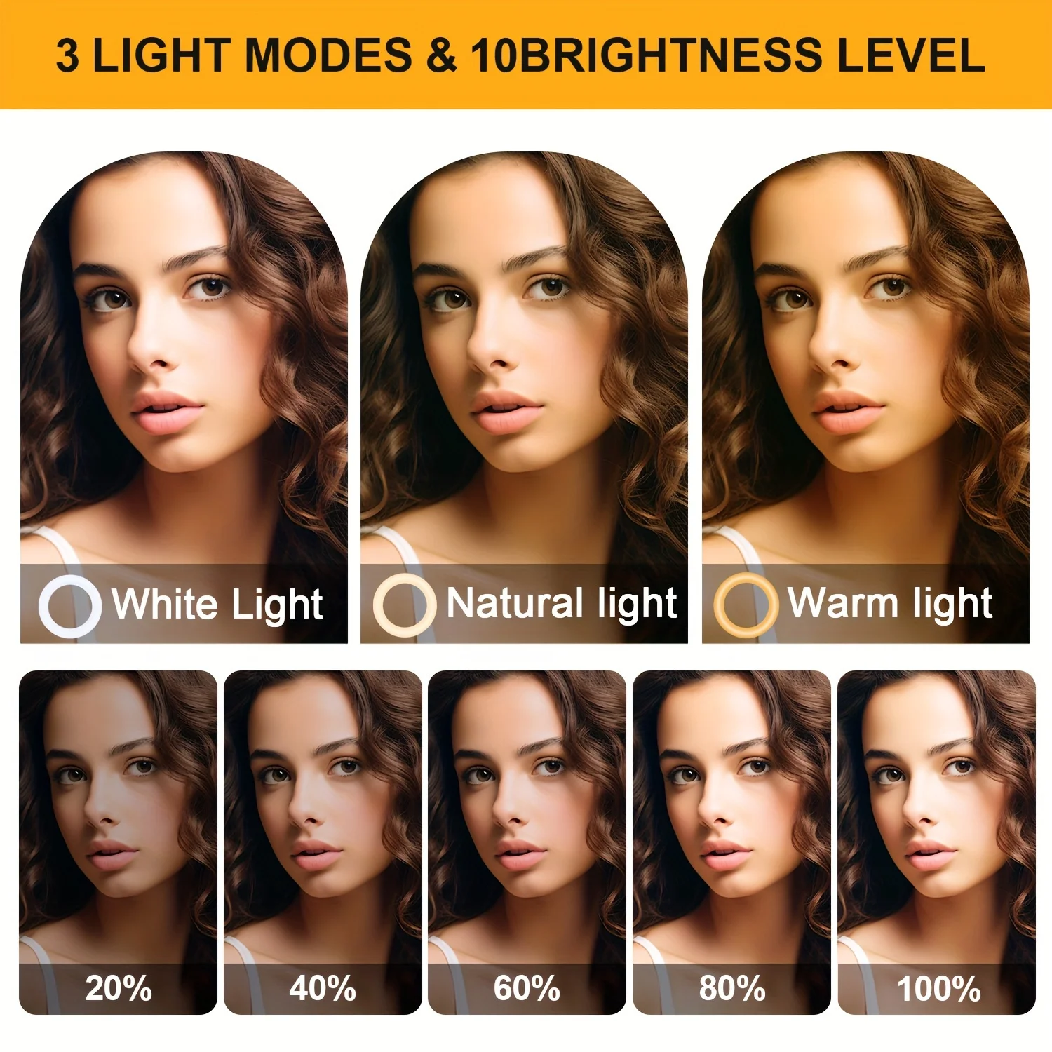 LED Ring Light με Τρίποδο 110cm και 3 Ρυθμίσεις Φωτεινότητας - Image 6
