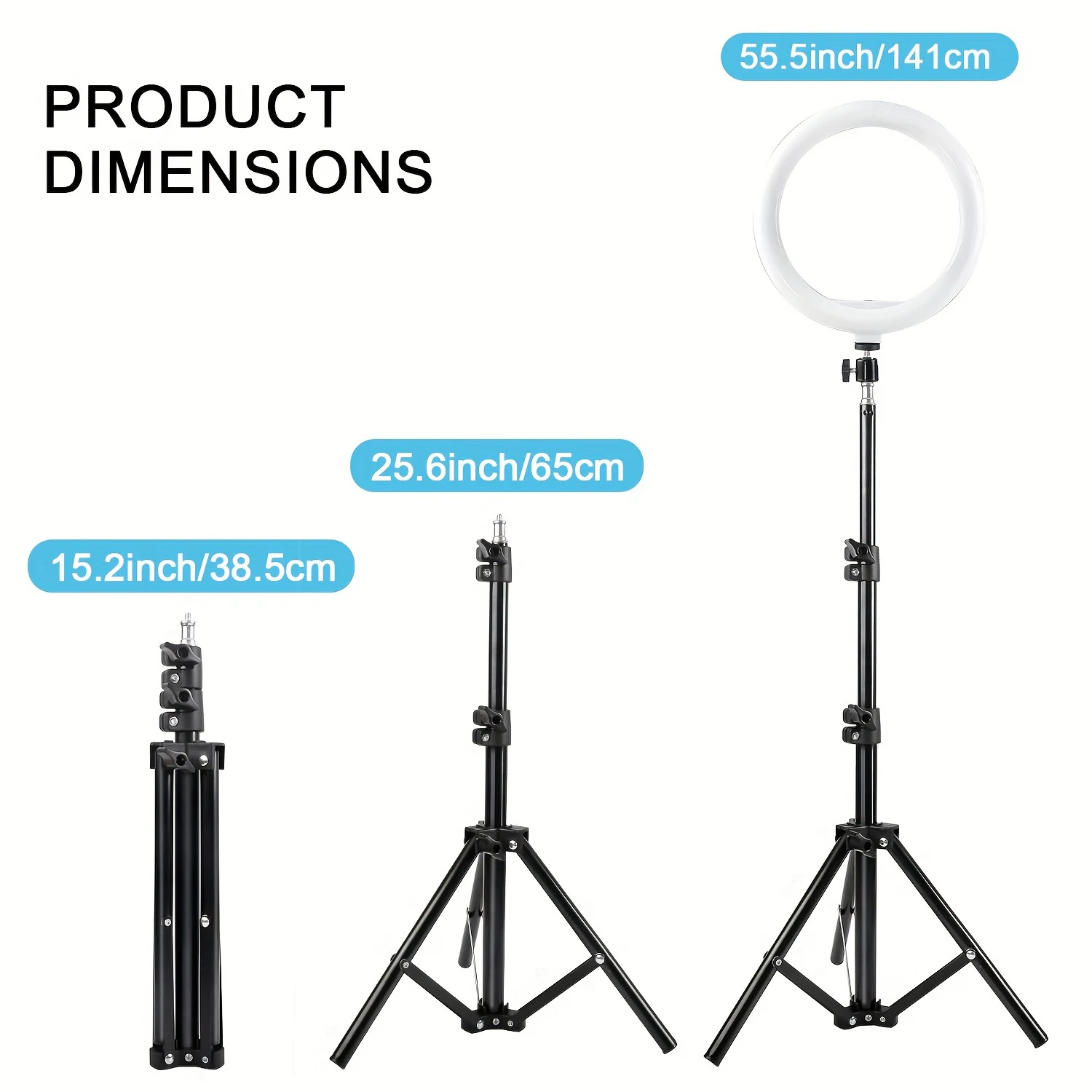 LED Ring Light με Τρίποδο 110cm και 3 Ρυθμίσεις Φωτεινότητας - Image 5