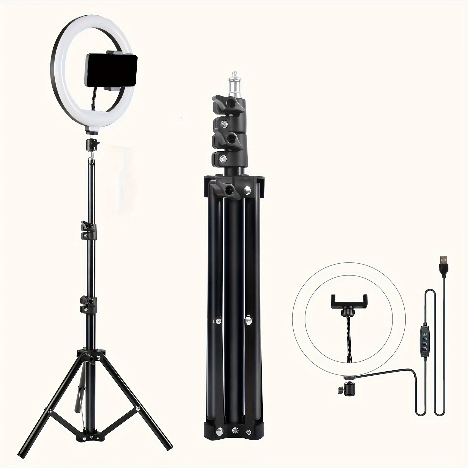 LED Ring Light με Τρίποδο 110cm και 3 Ρυθμίσεις Φωτεινότητας - Image 2
