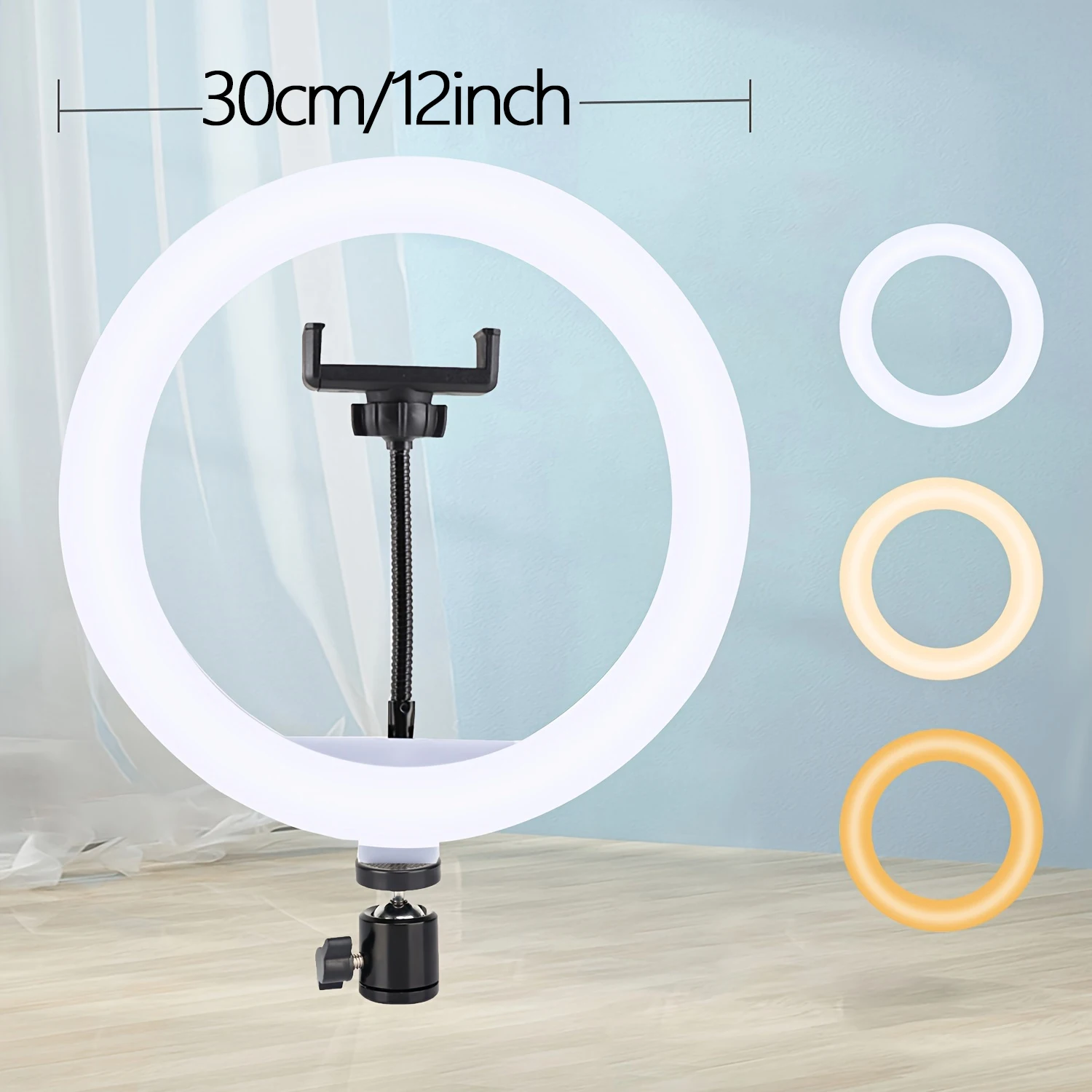 LED Ring Light με Τρίποδο 110cm και 3 Ρυθμίσεις Φωτεινότητας - Image 3