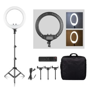 SH Ring Light 18 Ιντσών με Τρίποδο και Ρυθμιζόμενη Ένταση Φωτισμού