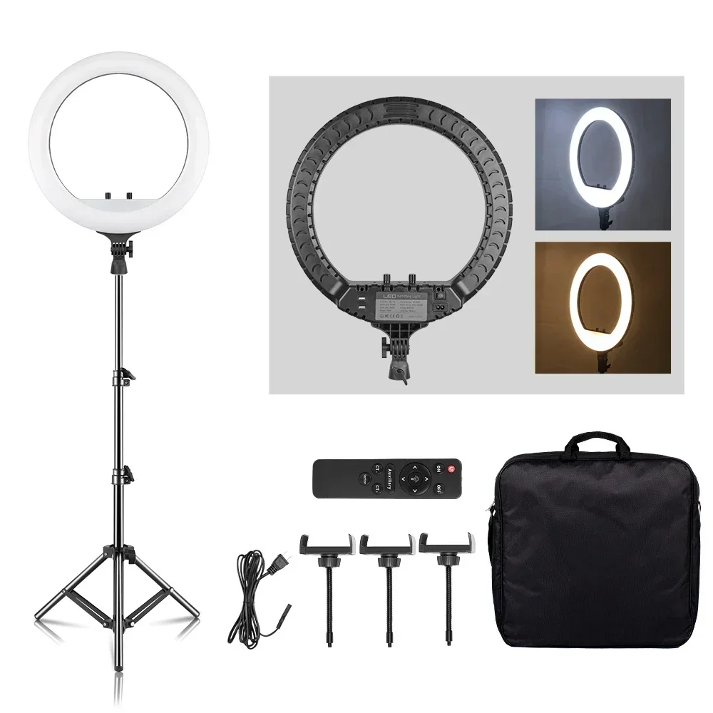 SH Ring Light 18 Ιντσών με Τρίποδο και Ρυθμιζόμενη Ένταση Φωτισμού