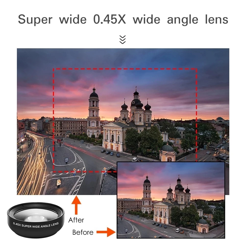 Σετ 2 σε 1 Fish Eye 0.45X και Macro 12.5X Φακός για Κινητό - Image 6