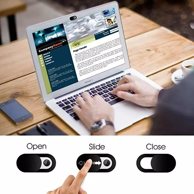 Συρόμενο Κάλυμμα Webcam για Laptop, Κινητό, Tablet και MacBook - Image 4