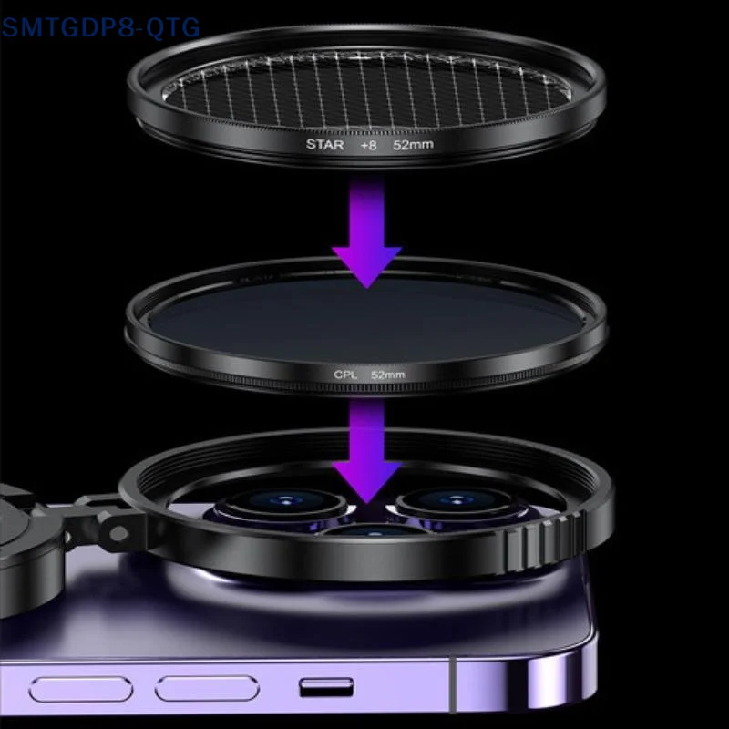 Σετ 52mm Μαγνητικού CPL Φίλτρου για Κινητά με Universal Clip