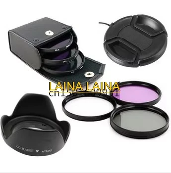 Σετ Φίλτρων 72mm UV+CPL+FLD με Lens Hood και Θήκη για Canon, Nikon, Pentax και Sony