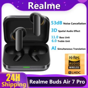 realme Buds Air 7 Pro TWS Ακουστικά με Active Noise Cancelling και AI Translation