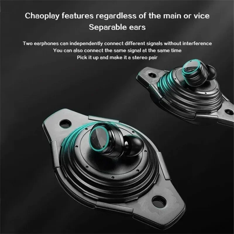 M25 TWS Bluetooth Ακουστικά με LED Οθόνη και Μικρόφωνο - Image 4