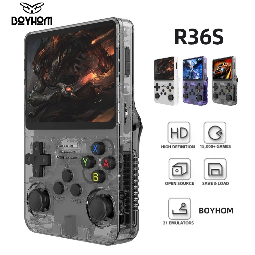 R36S Retro Φορητή Κονσόλα Linux 3.5″ IPS με 64GB/128GB Παιχνίδια