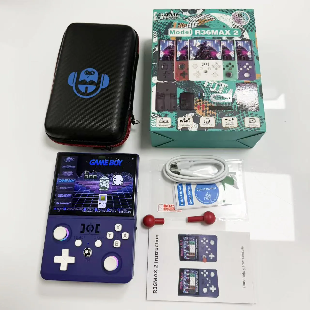 R36 Max2 Retro Φορητή Κονσόλα Linux με 18000+ Παιχνίδια - Image 2