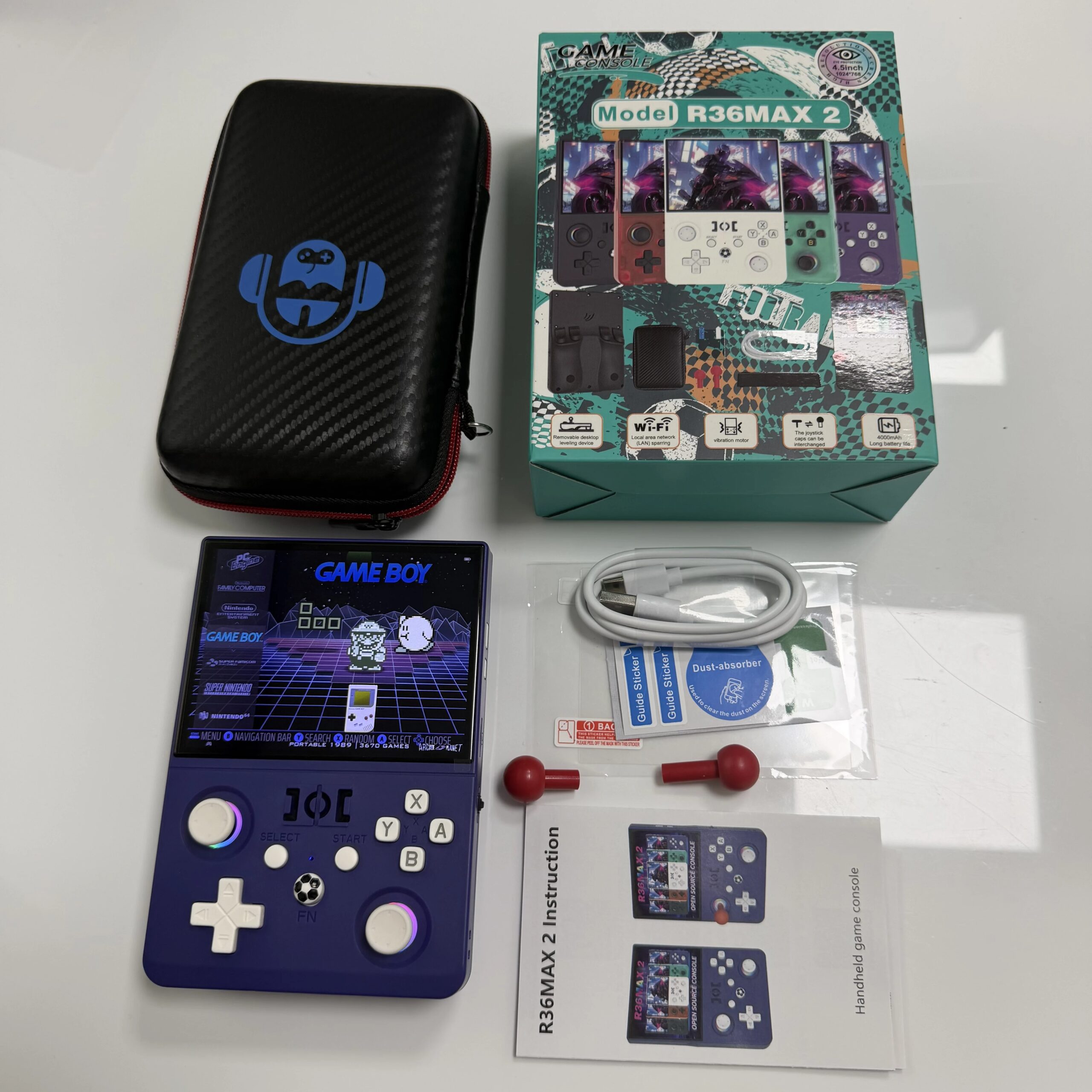 R36 Max2 Retro Φορητή Κονσόλα Linux με 18000+ Παιχνίδια - Image 2