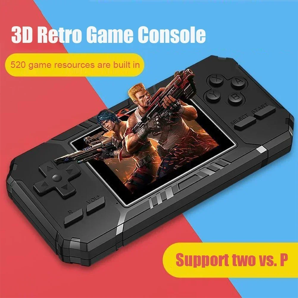 Retro Mini Φορητή Κονσόλα 8-Bit με 520 Παιχνίδια