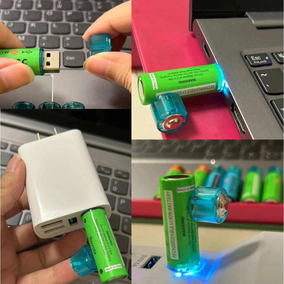 Επαναφορτιζόμενη Μπαταρία AA USB για Παιχνίδια και Κάμερες - Image 5
