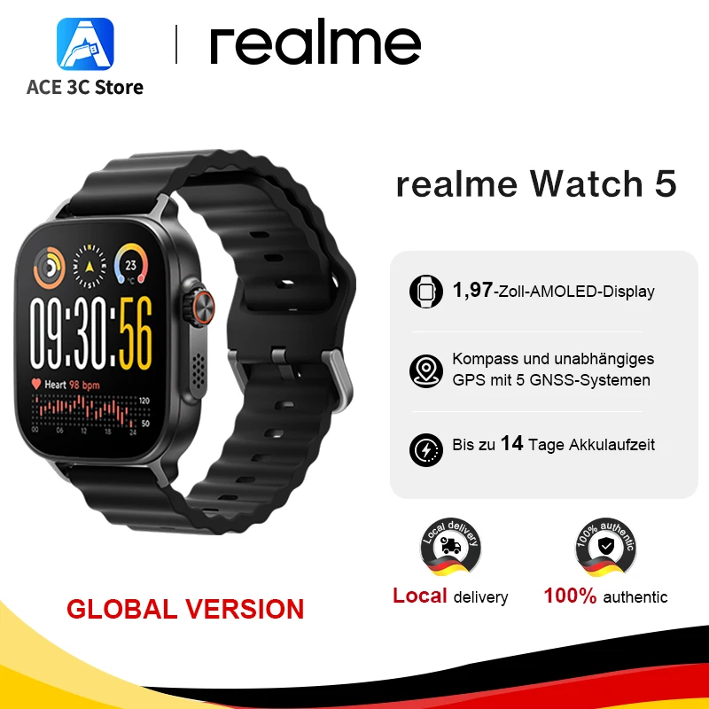 realme Watch 5 Smartwatch με GPS και AMOLED Οθόνη - Image 2