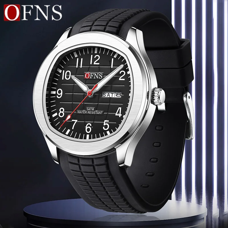 OFNS Ανδρικό Ρολόι Quartz 50M Αδιάβροχο