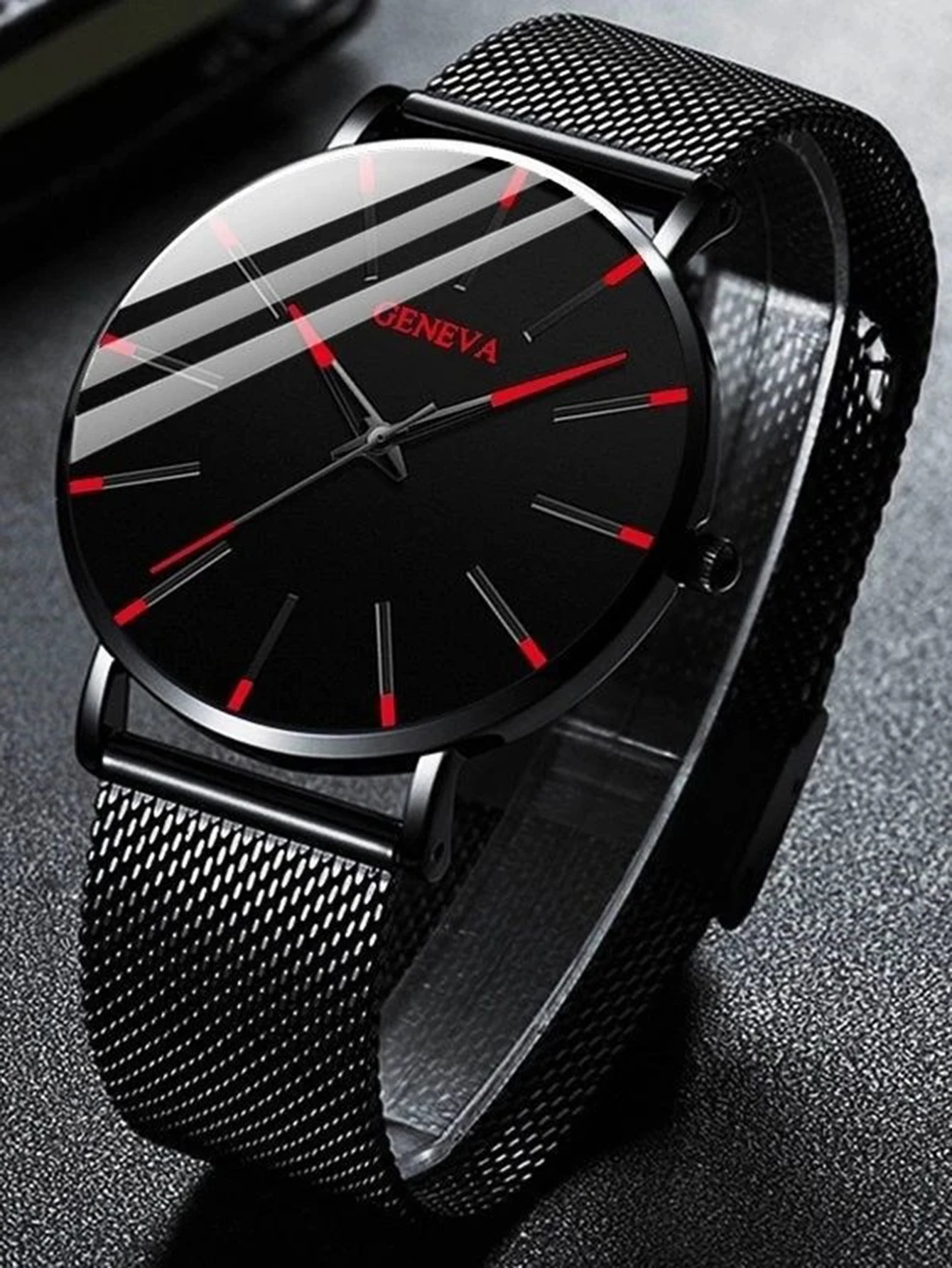 Ανδρικό Ρολόι Quartz με Mesh Μπρασελέ