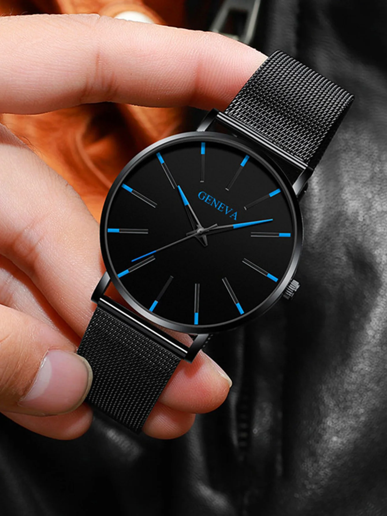Ανδρικό Ρολόι Quartz με Mesh Μπρασελέ - Image 3