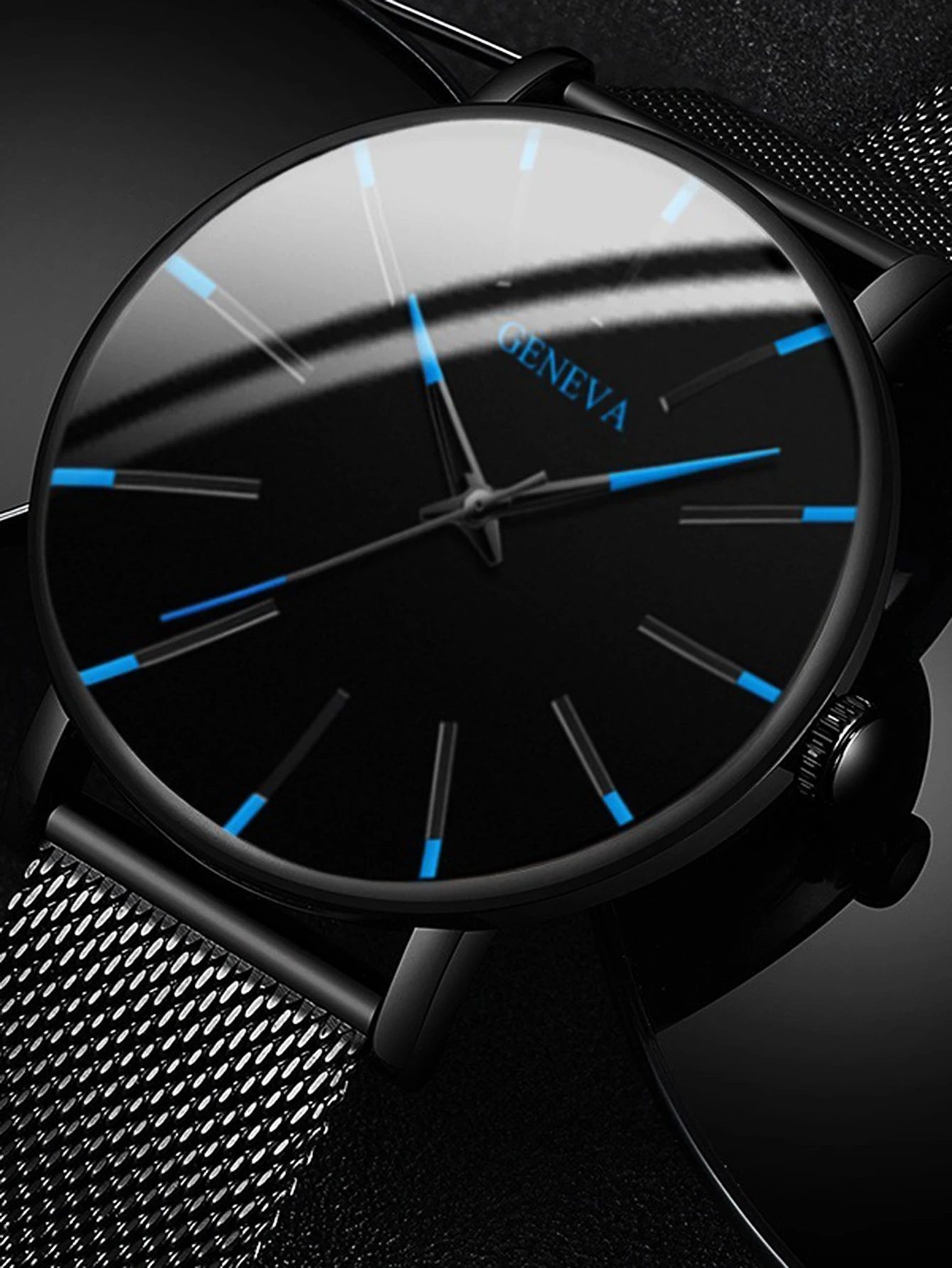 Ανδρικό Ρολόι Quartz με Mesh Μπρασελέ - Image 4