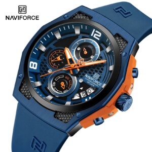 NAVIFORCE Ανδρικό Ρολόι Quartz με Λουράκι Σιλικόνης