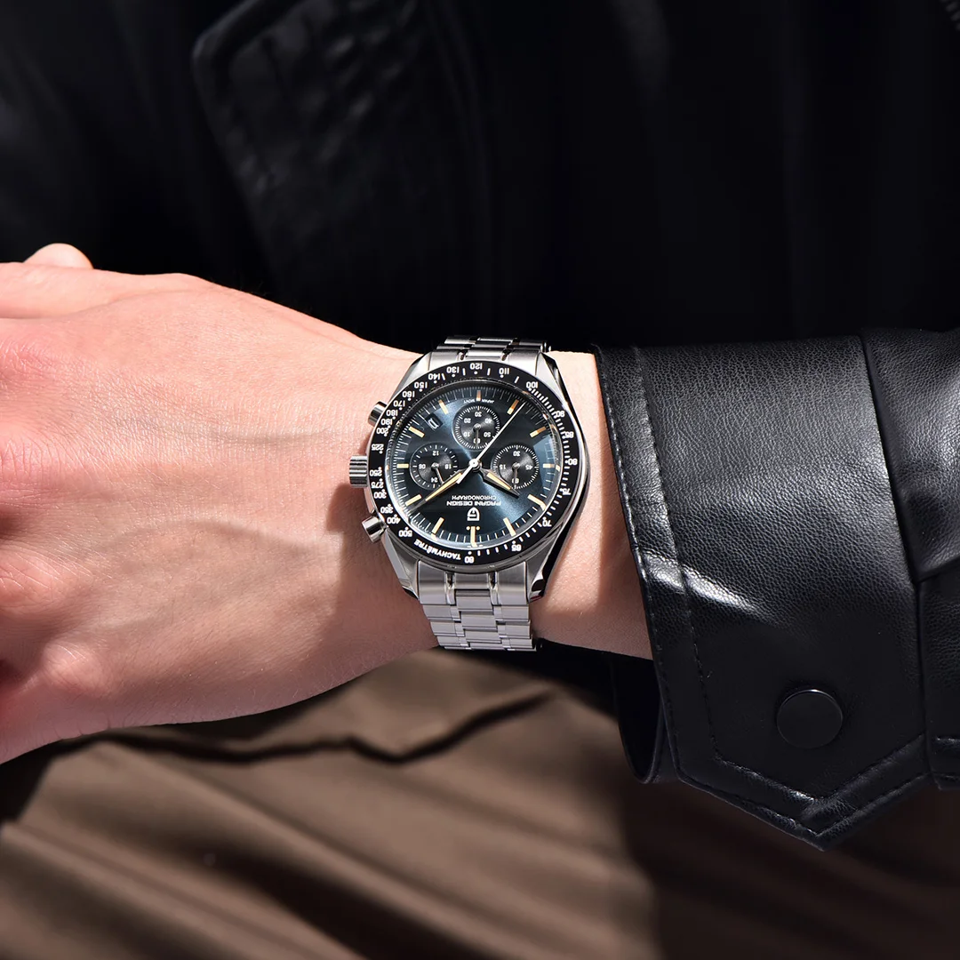PAGANI DESIGN Moon Watch Ανδρικό Ρολόι Χρονογράφος Quartz - Image 2