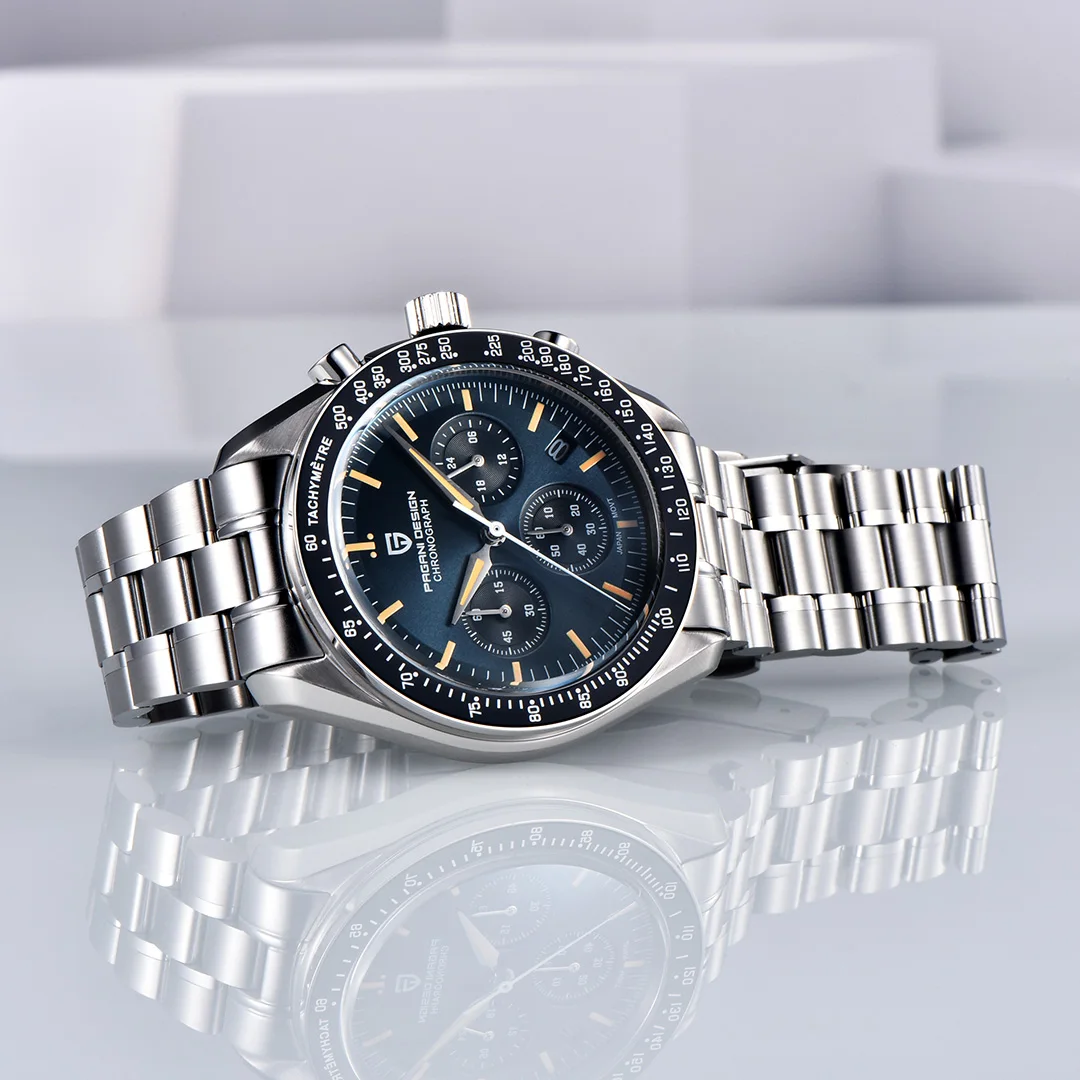 PAGANI DESIGN Moon Watch Ανδρικό Ρολόι Χρονογράφος Quartz - Image 4