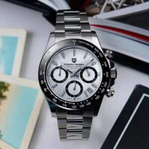 PAGANI DESIGN V2 Ρολόι Quartz με Διπλή Ώρα και Χρονογράφο