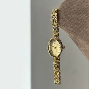 Γυναικείο Ρολόι Quartz με Χρυσό Μπρασελέ