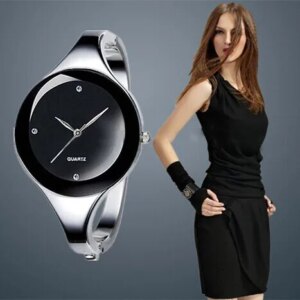 Γυναικείο Ρολόι Quartz με Μπρασελέ και Στρας