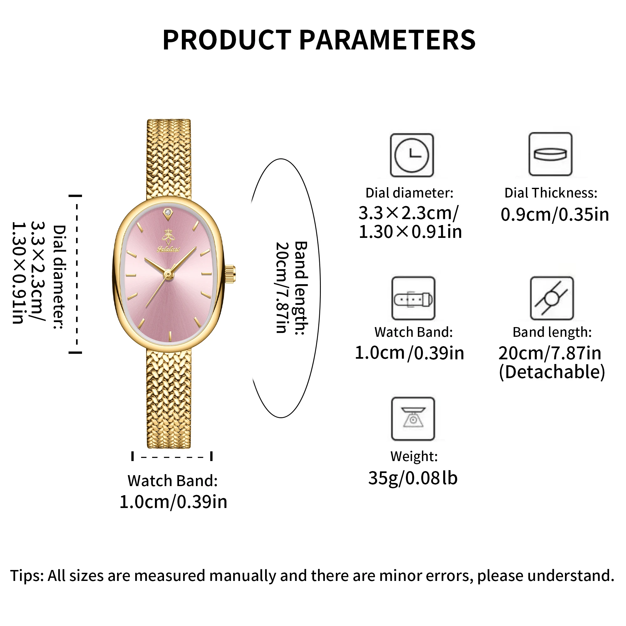 YaLaLuSi Γυναικείο Ρολόι Quartz με Μινιμαλιστικό Σχεδιασμό - Image 5