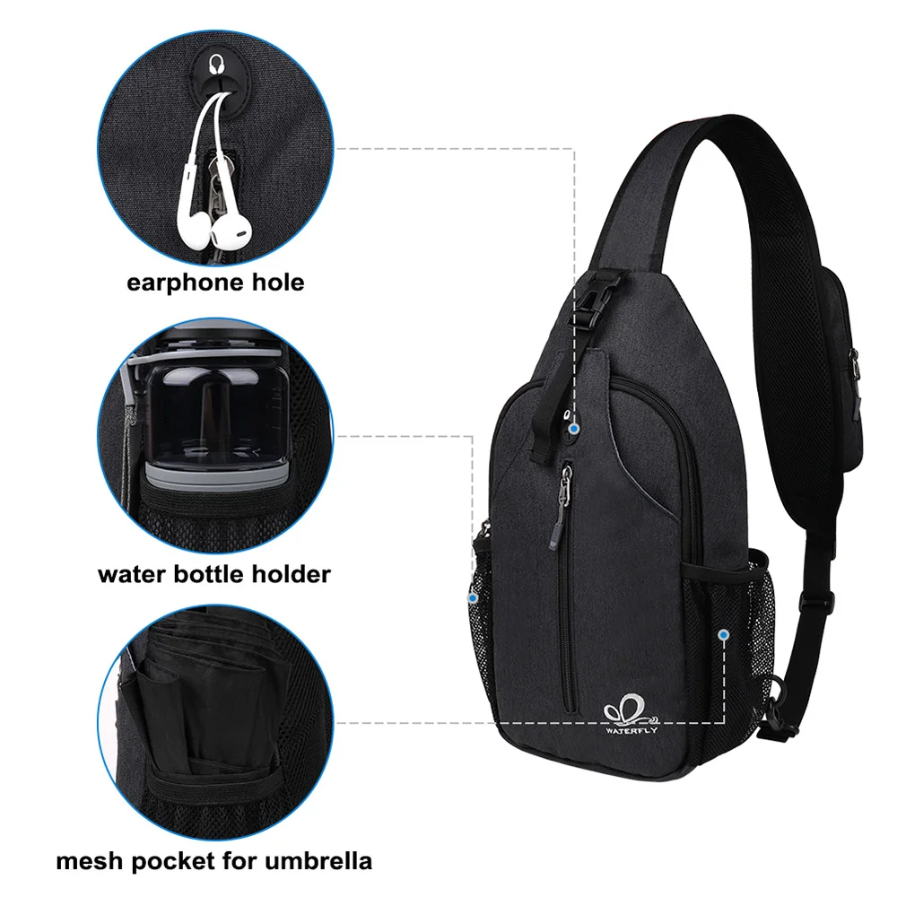 WATERFLY Χιαστί Τσάντα Στήθους για Ταξίδια και Πεζοπορία - Image 3