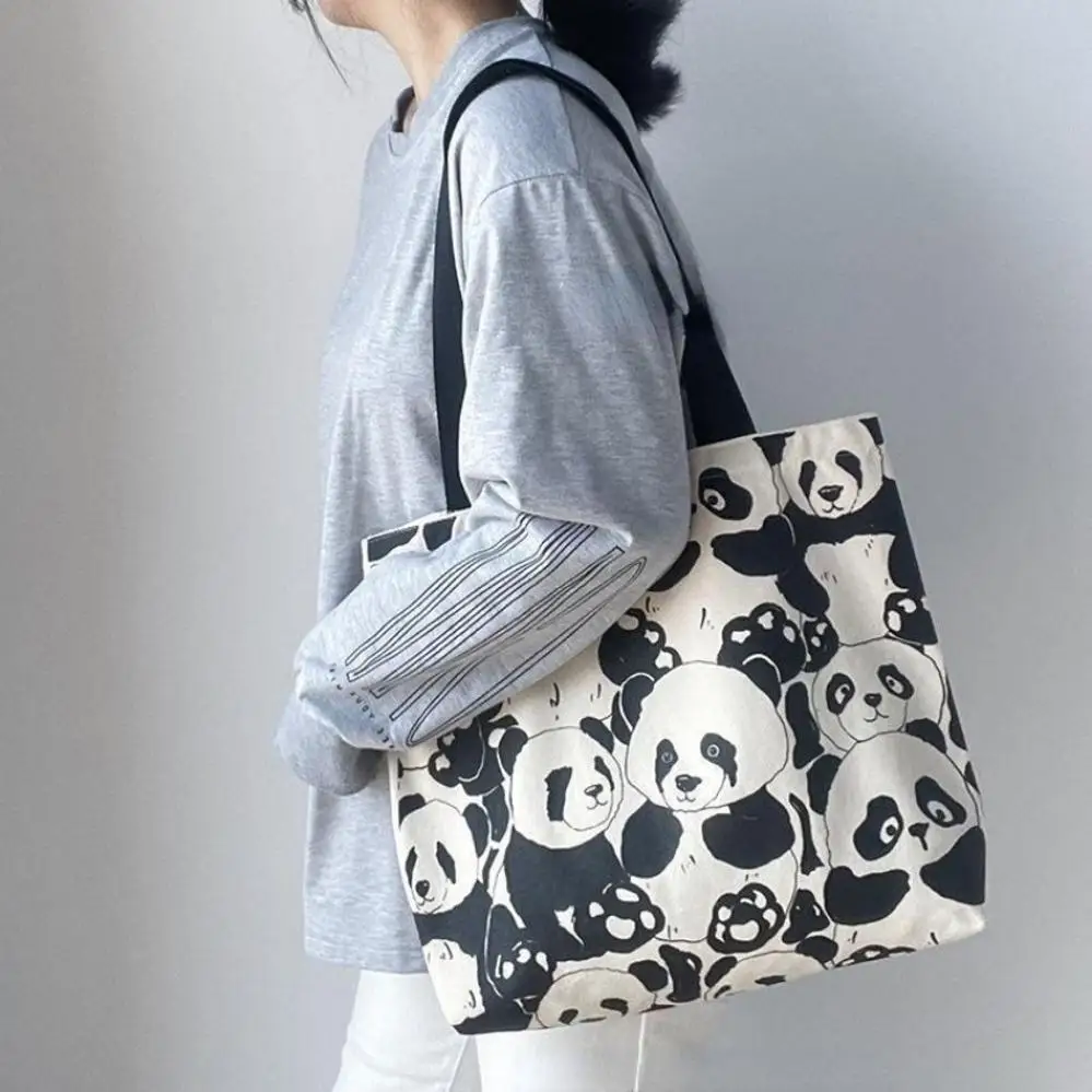 Υφασμάτινη Tote Τσάντα Panda Κινέζικου Στυλ