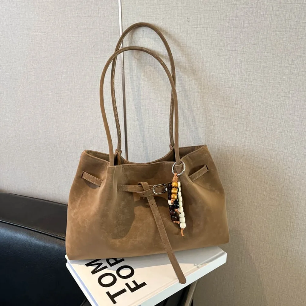 Γυναικεία Tote Τσάντα από Suede και PU Δέρμα